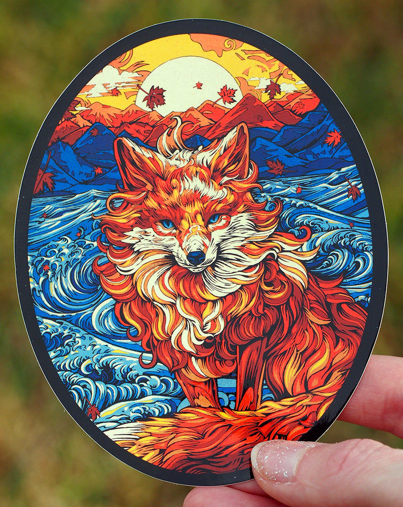 Sticker set - fox, flowers, family