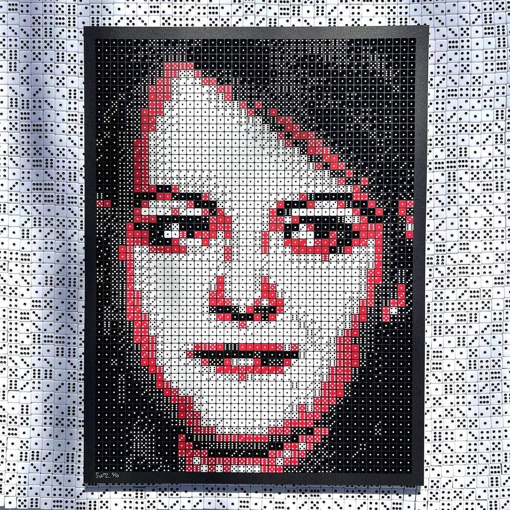 RED - Meg White to 55 - Dice portrait