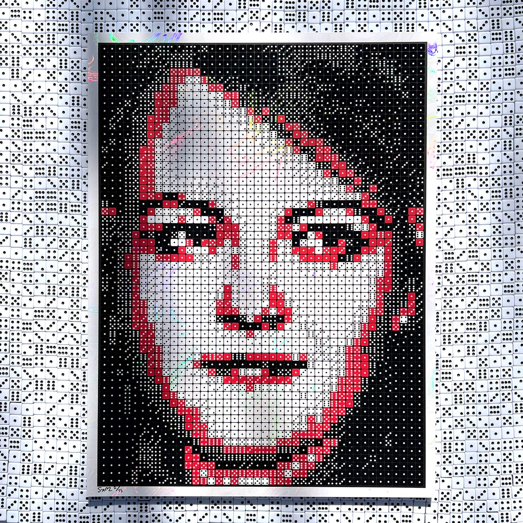 RED - Meg White to 55 - Dice portrait
