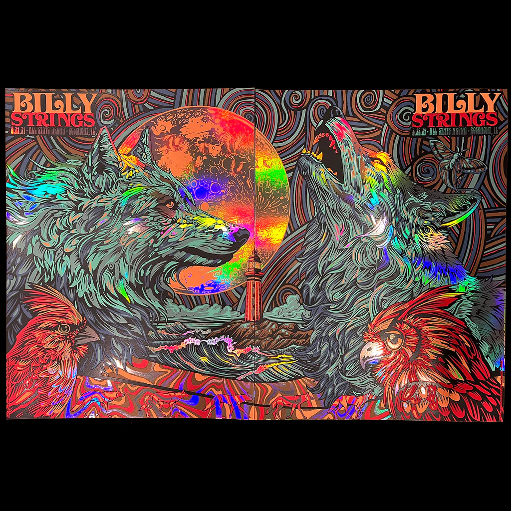 Billy Strings SET of two - wolf odyssey