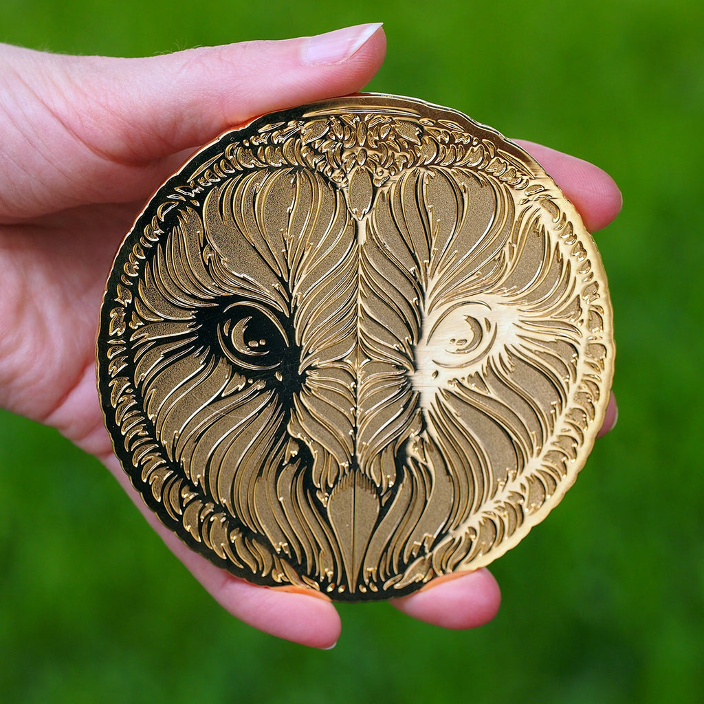 gold blank - sunshine to 5 - Tyto Alba - Snow Owl