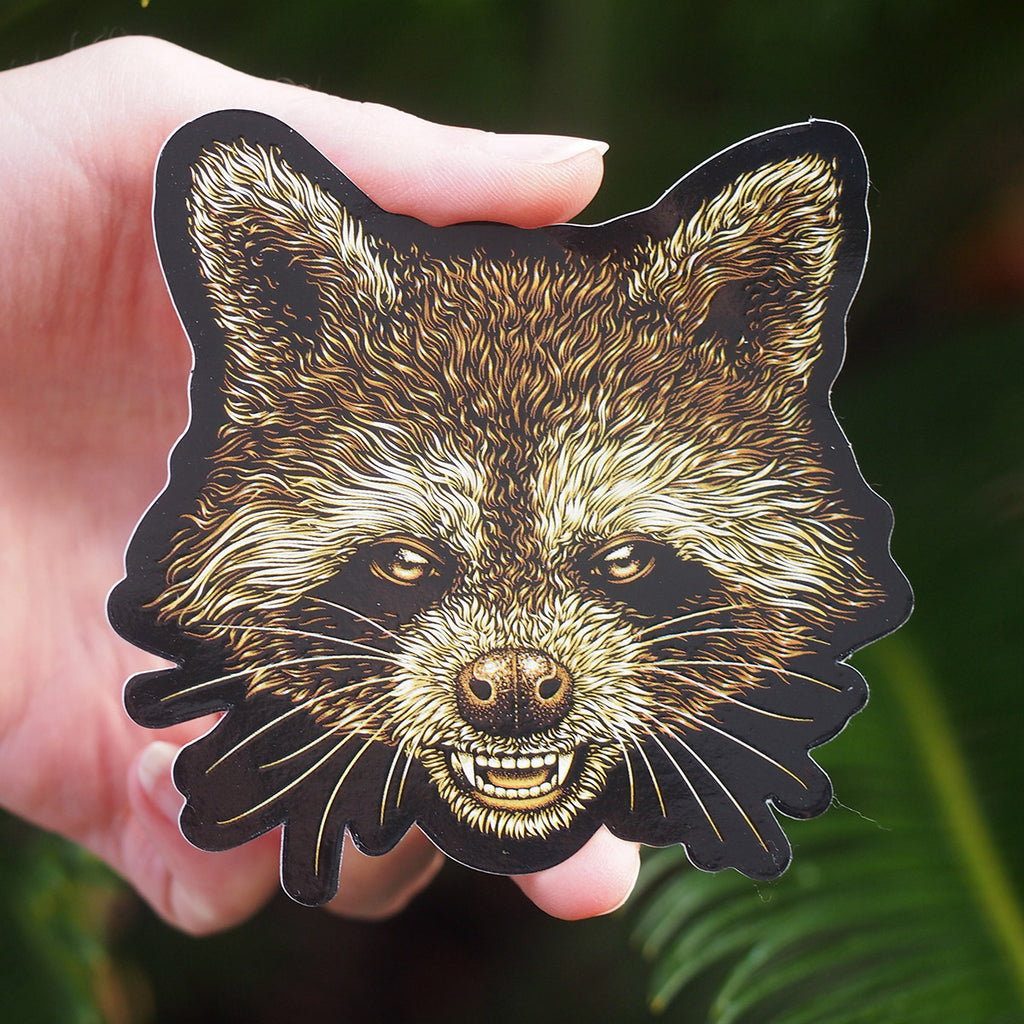 Sticker set - Raccoon, Fox and Cthulhu