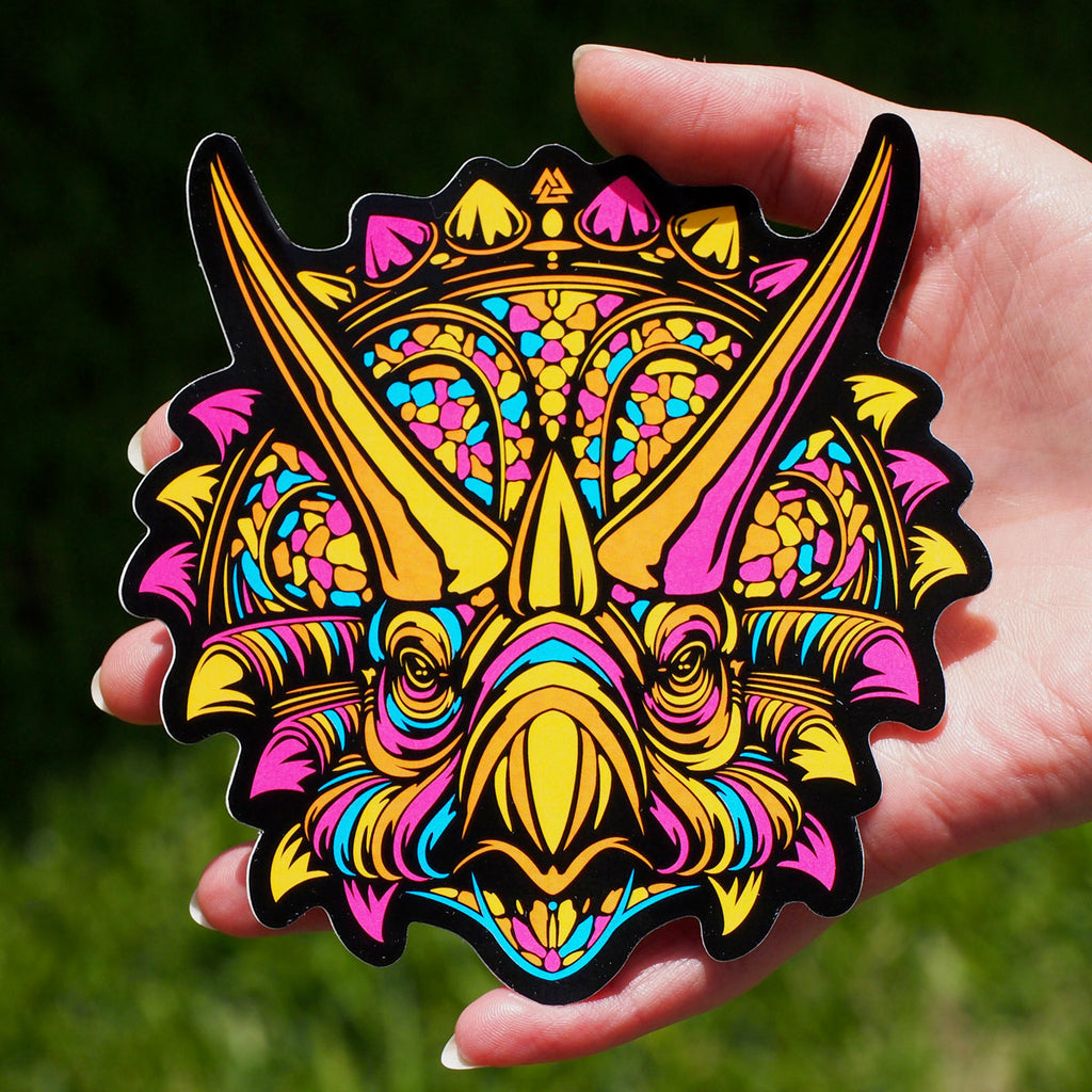 Sticker set - Elephant, Lion, Triceratops