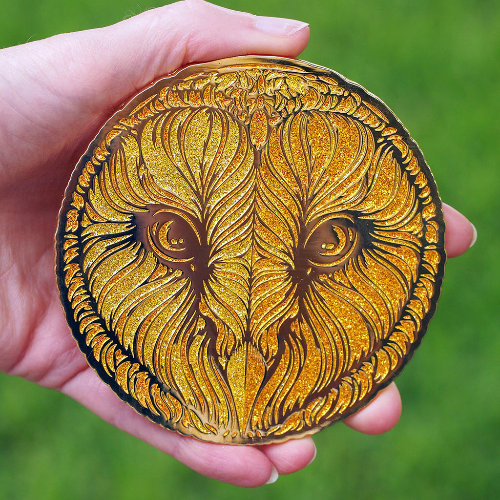 gold blank - sunshine to 5 - Tyto Alba - Snow Owl