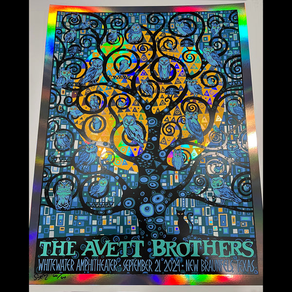 FOIL - Avett Brothers - Klimt tree