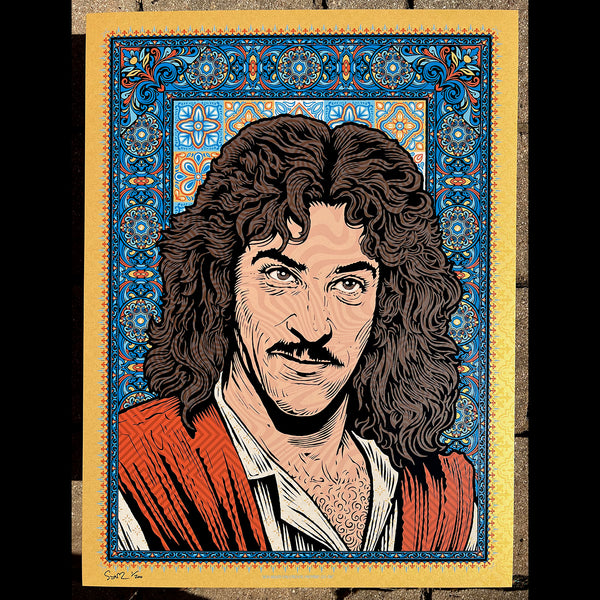 Princess Bride Inigo Montoya Mandy Patinkin silkscreen poster Todd Slater art illustration 