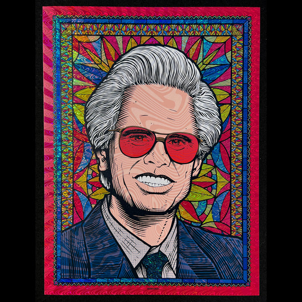 Uncle Baby Billy Walton Goggins illustration by Todd Slater art stained glass window Righteous Gemstones