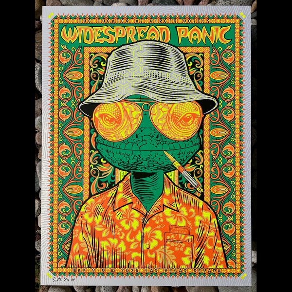 Widespread Panic poster Todd Slater Fear and Loathing Las Vegas Hunter Thompson silkscreen print making