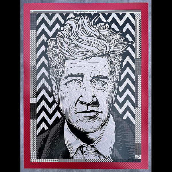 David Lynch Eraserhead t-shirt Todd Slater silkscreen tri-blend American apparel MacPaint 1984 swatches Apple Computer glitch art