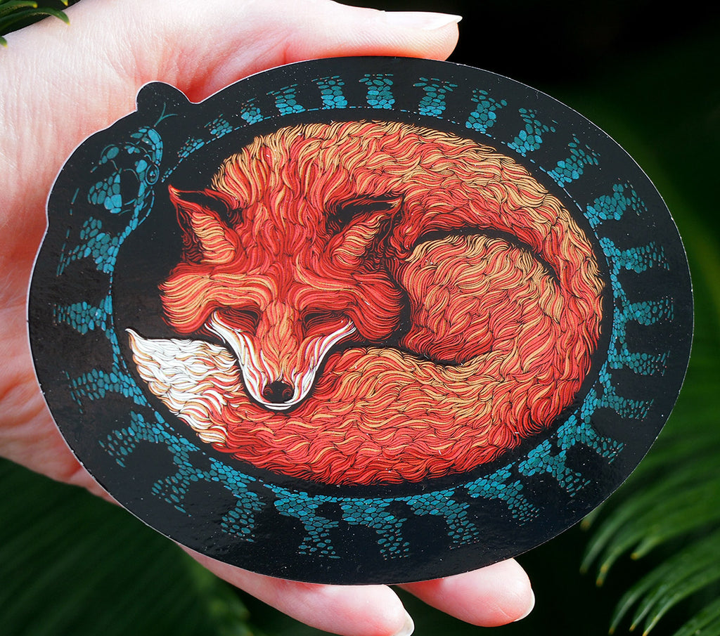 Sticker set - Raccoon, Fox and Cthulhu