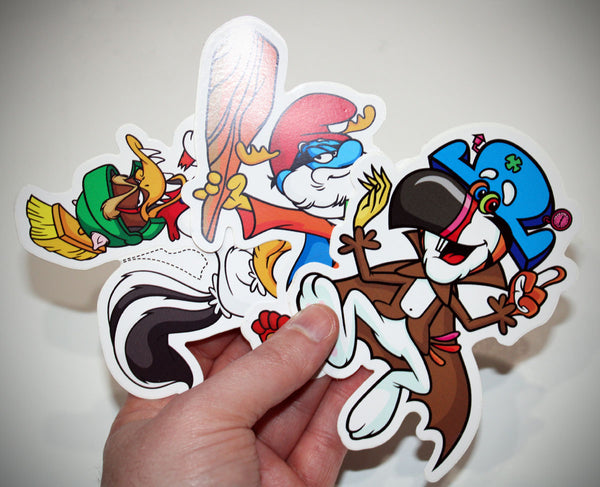 Sticker set - Cereal Mutant x Looney Tunes mashup